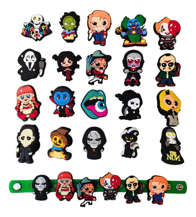 19 Pzas Pines De Terror de Chucky, Charms para Sandalias