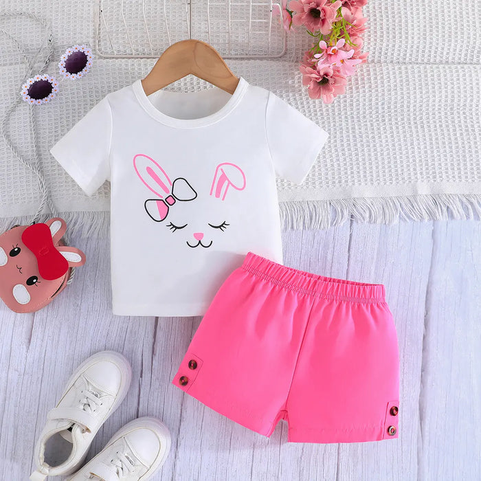 Conjunto de verano de dos piezas para bebés niñas