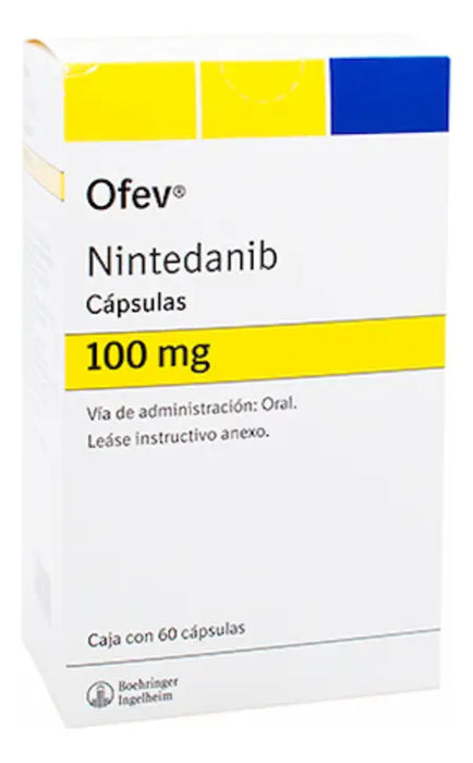 Ofev Cápsula 100 Mg, 60 Cápsulas