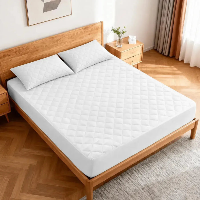 1 Protector de colchón grueso, funda de cama antideslizante 100*190cm