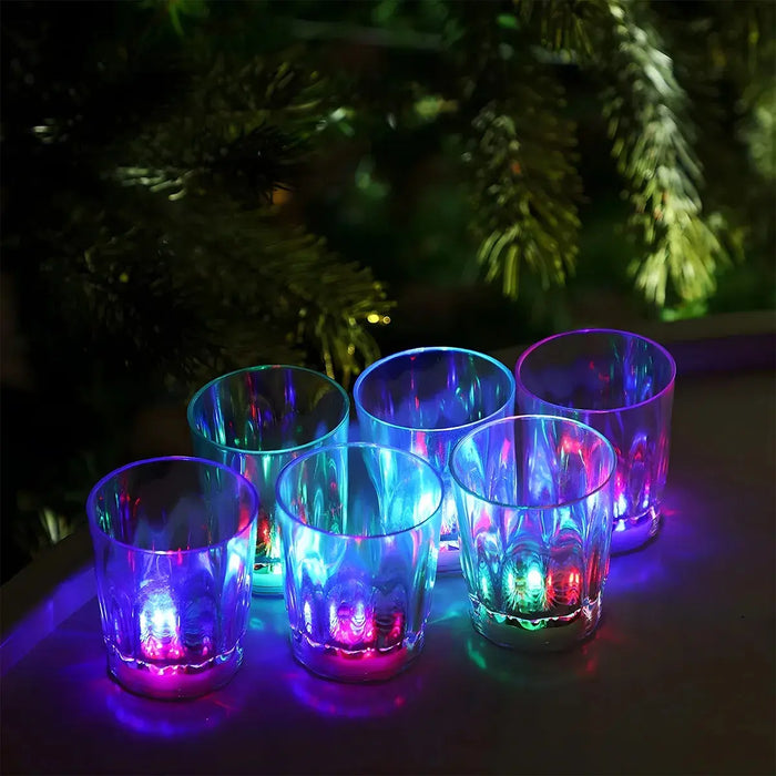 12 Piezas de Vasos de Shot con Luz Neon Reutilizables para Fiesta