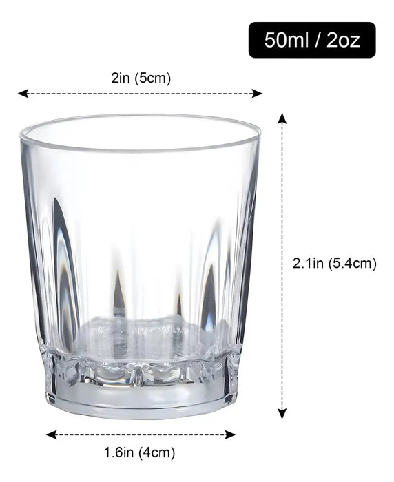 12 Piezas de Vasos de Shot con Luz Neon Reutilizables para Fiesta