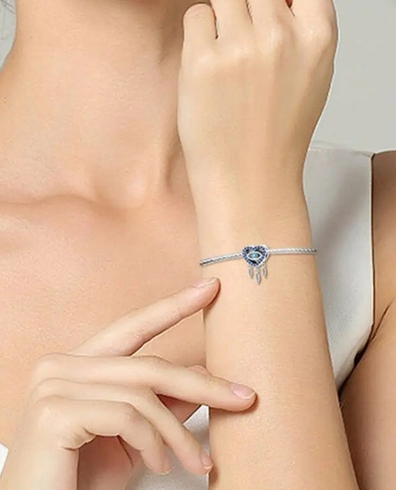 Charm Ojo Turco Corazón Azul Atrapasueños