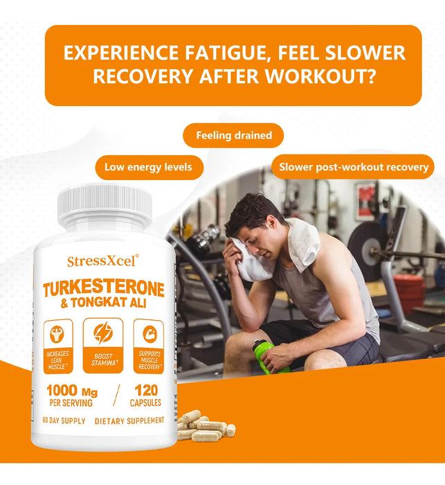 Suplemento Del Complejo Stressxcel Motherwort + Tongkat Ali