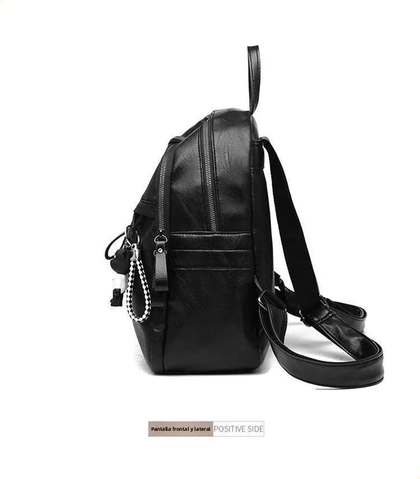 Mochila Para Mujer De Uso Diario Estilo Urbano De Piel Sintética