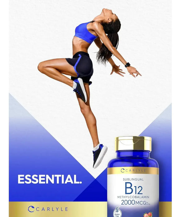 Carlyle Suplemento de vitamina B-12 2000 mcg 240 tabletas
