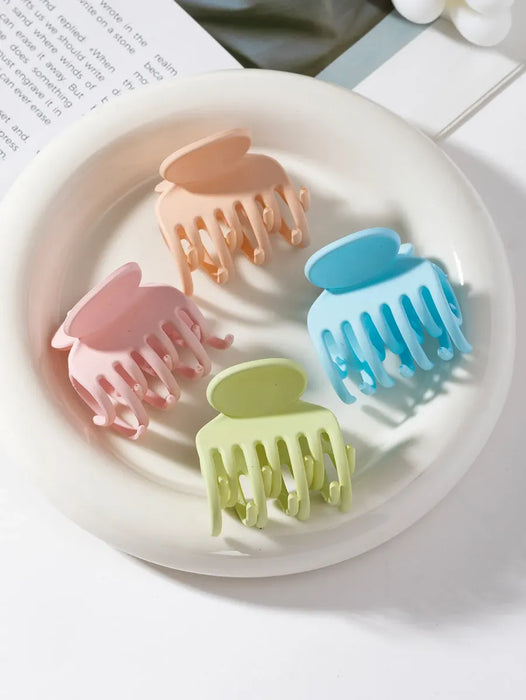 4 Minipinzas Para El Pelo En Colores Pastel, Antideslizantes
