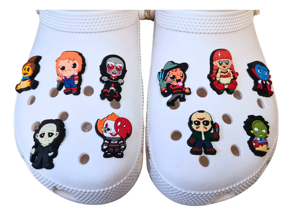 19 Pzas Pines De Terror de Chucky, Charms para Sandalias