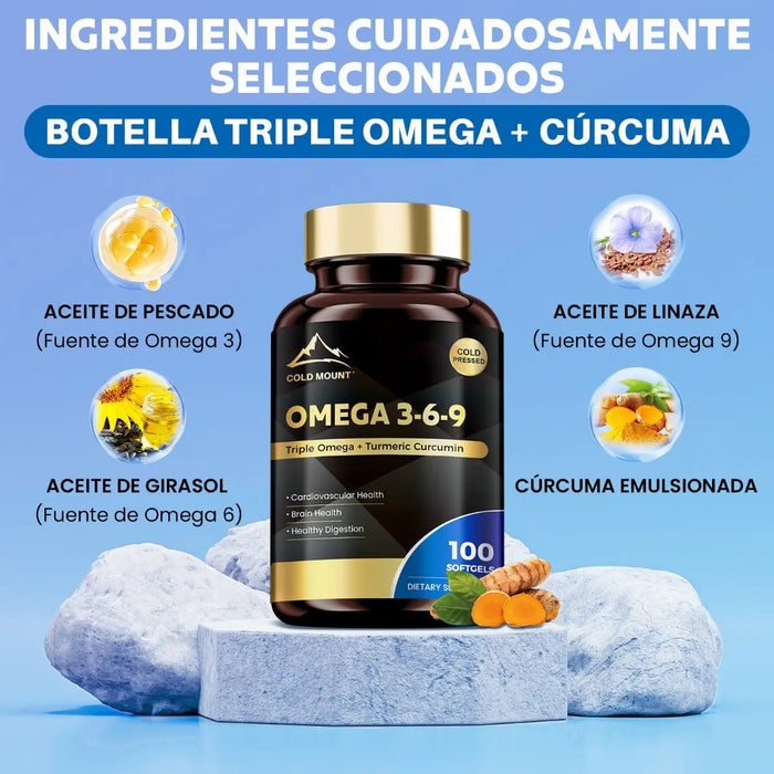 Suplemento integral formulado con Omega 3, 6 y 9