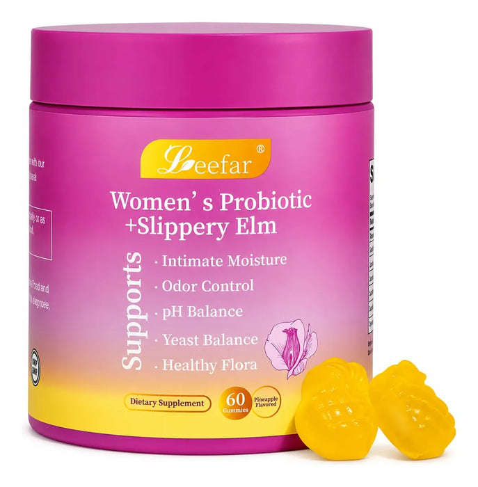 Leefar Mujer Probióticos Slippery Elm Gomitas 60u