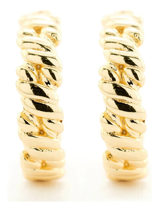 Aretes de mujer Con Textura Torsal para uso casual