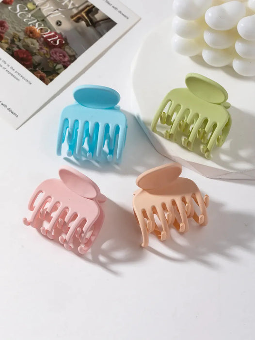 4 Minipinzas Para El Pelo En Colores Pastel, Antideslizantes