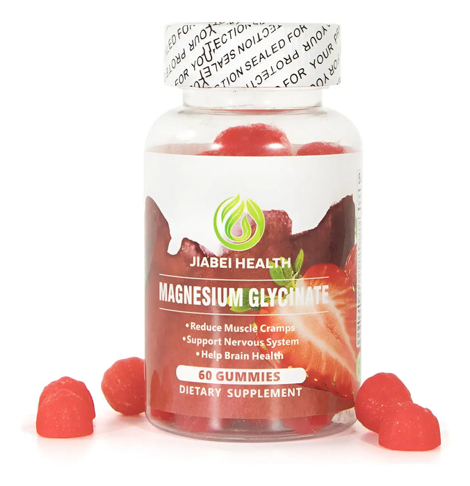 Jiabei Health Gomitas funcionales de glicinato de magnesio 60 Gummies