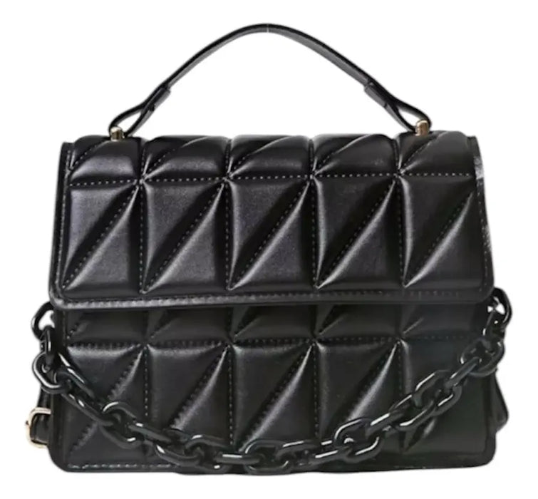 1pc Bolso de Mano Acolchado Estiloso para Mujer con Correa Ajustable
