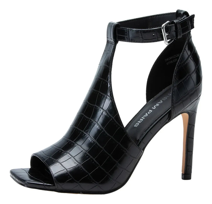 DREAM PAIRS Zapatos Con Punta Abierta Para Mujer