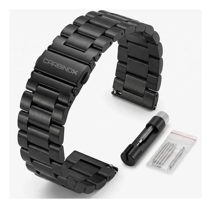 Correa ajustable Carbinox de 22 mm para reloj inteligente: ajuste seguro, duradera y cómoda.