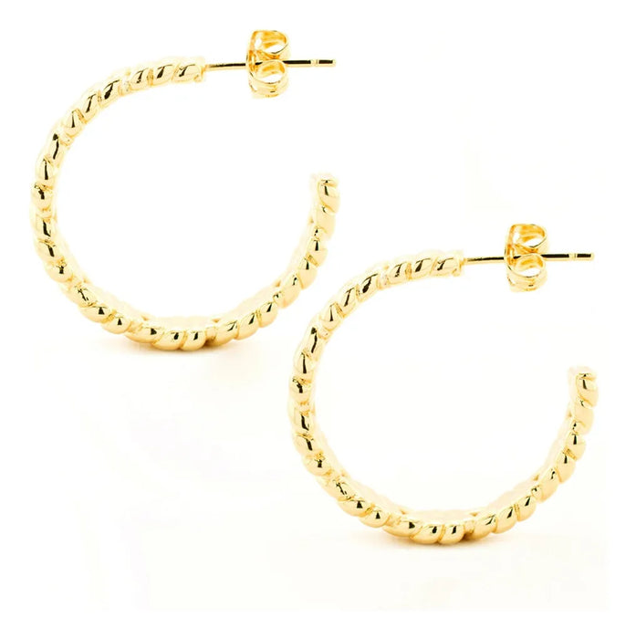 Aretes de mujer Con Textura Torsal para uso casual
