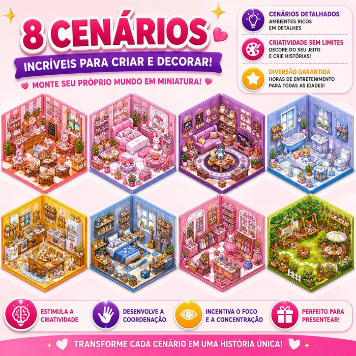 Libro de pegatinas 5D azul para niños, 16 páginas, 8 escenas y 8 páginas de pegatinas con pinzas