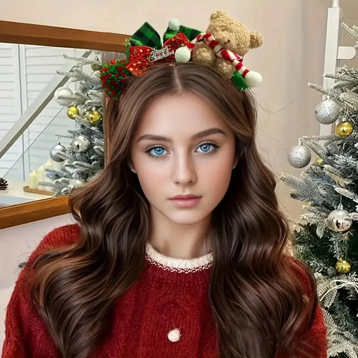 Diadema navideña de Disney con forma de alce, con astas de reno, ideal para fiestas y disfraces
