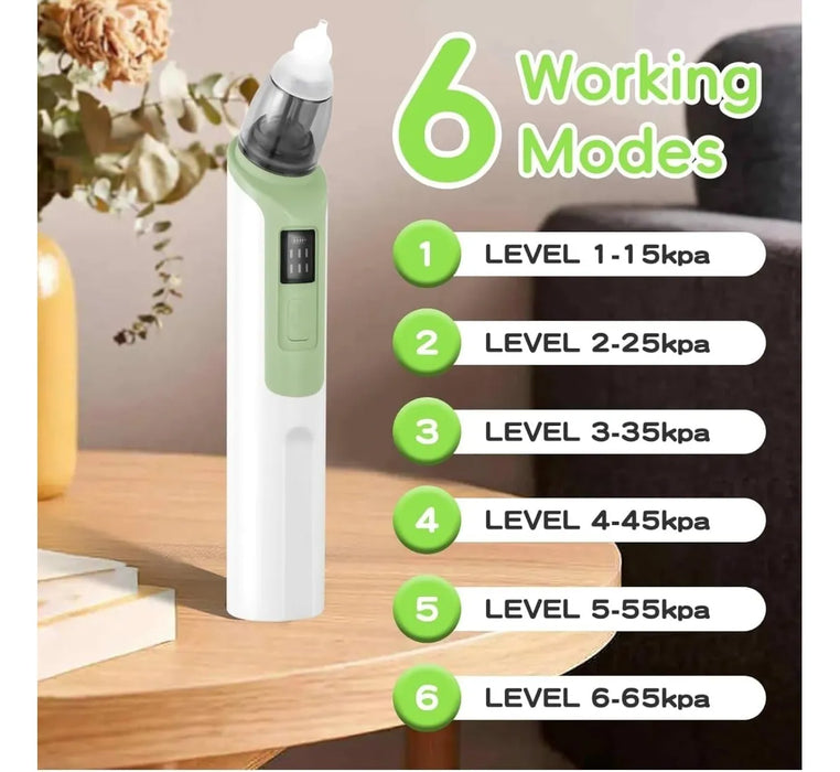 Aspirador Nasal Eléctrico Bebé Limpiador Saca Moco Nariz