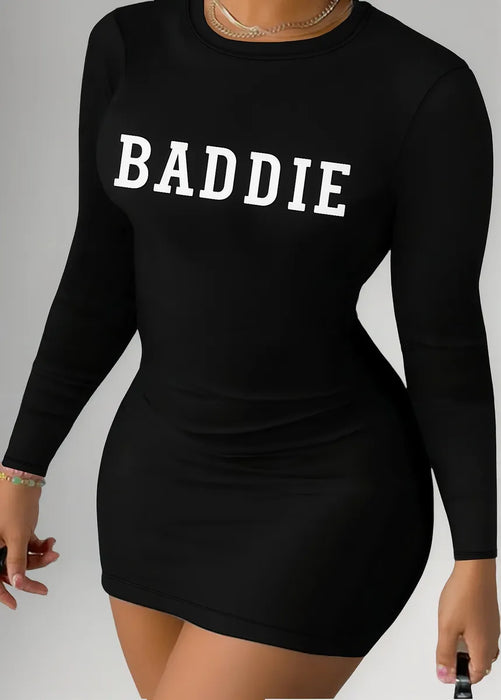 Vestido Ajustado Mini Con Estampado Sexy Para Mujer