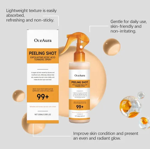 PEELING SHOT SPRAY EXFOLIANTE DE ÁCIDO KÓJICO Y CÚRCUMA, 100 ml