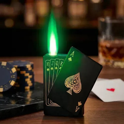 Encendedor de Metal diseño de naipes