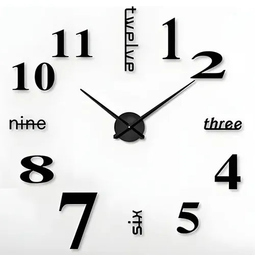 1 pieza reloj de pared con números