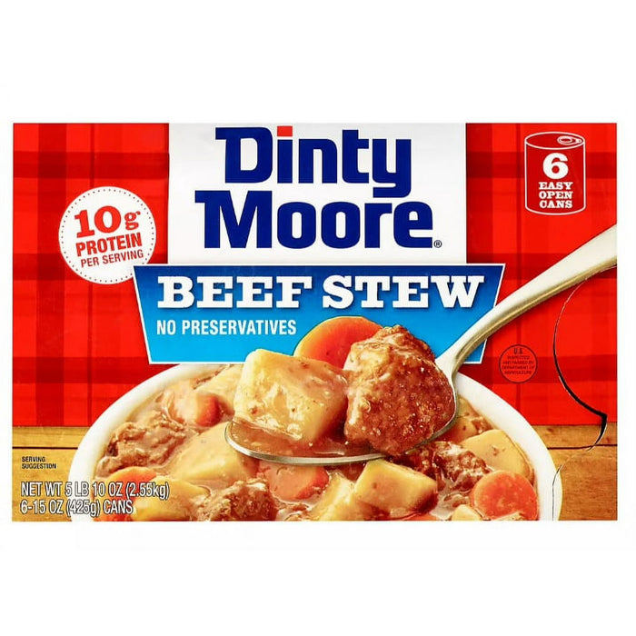 Estofado de ternera Dinty Moore Hearty Meals, latas de 6 a 15 oz.