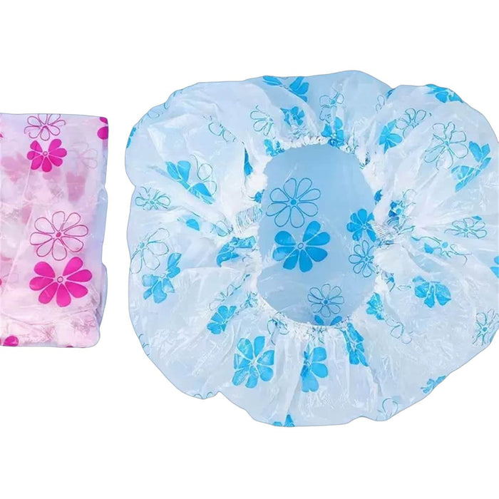 4pcs Gorro de ducha desechable de PE duradero, apto para baños impermeables