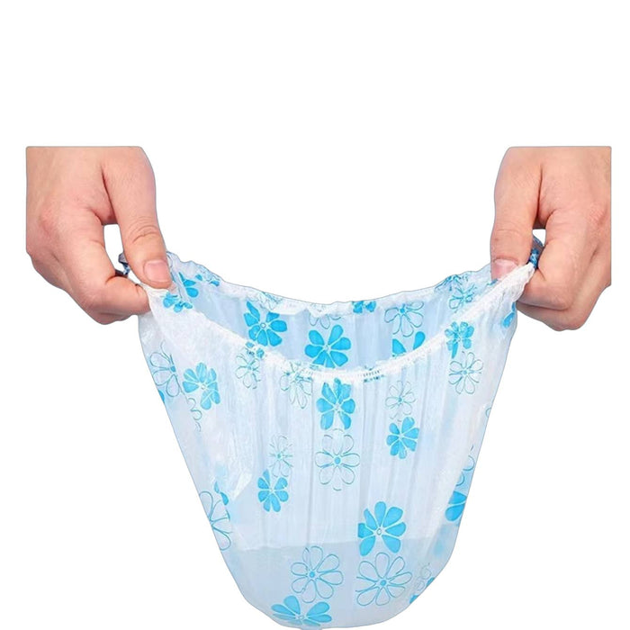 4pcs Gorro de ducha desechable de PE duradero, apto para baños impermeables