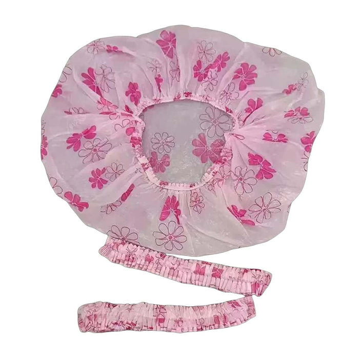 4pcs Gorro de ducha desechable de PE duradero, apto para baños impermeables