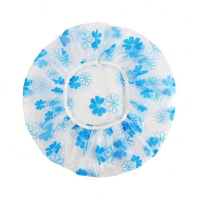 4pcs Gorro de ducha desechable de PE duradero, apto para baños impermeables