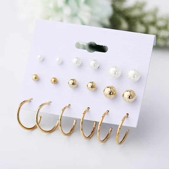 Pendientes con personalidad, sencillos, perlas,  para mujer