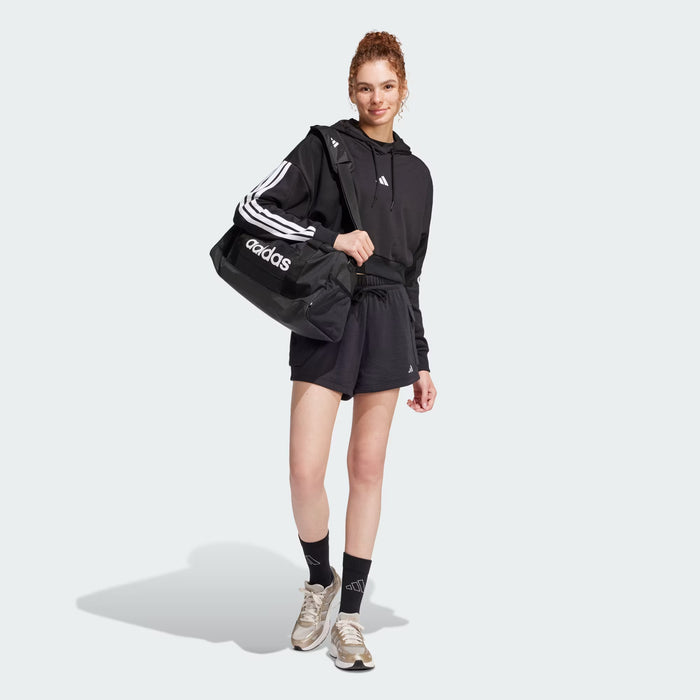 ADIDAS Sudadera corta con capucha de felpa francesa de 3 rayas de Essentials