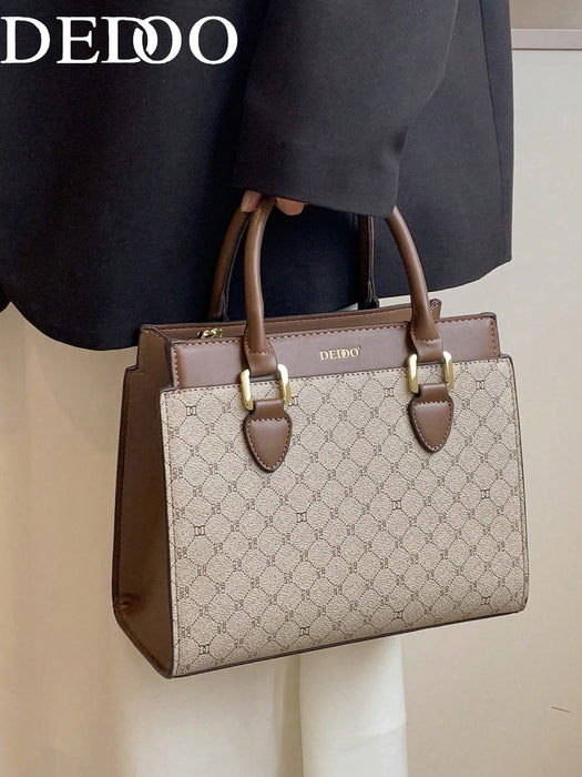 Bolso bandolera multifuncional de gran capacidad y a la moda, para mujer