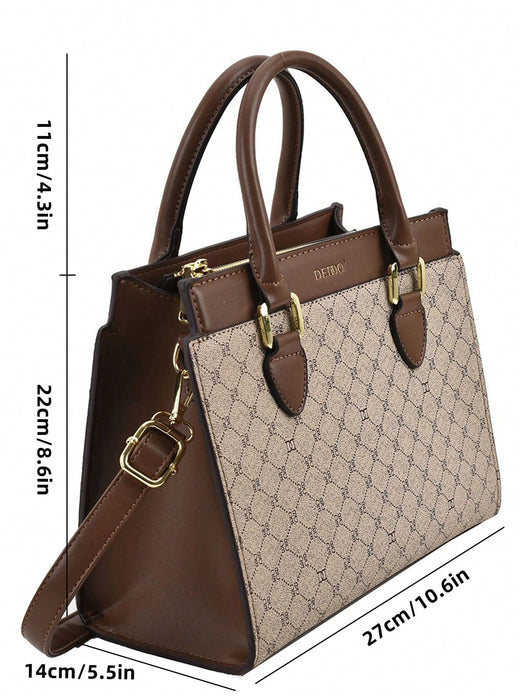 Bolso bandolera multifuncional de gran capacidad y a la moda, para mujer