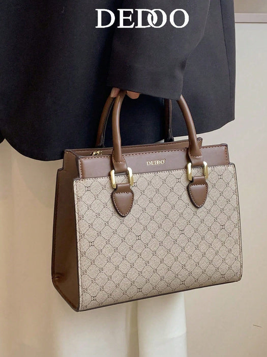 Bolso bandolera multifuncional de gran capacidad y a la moda, para mujer