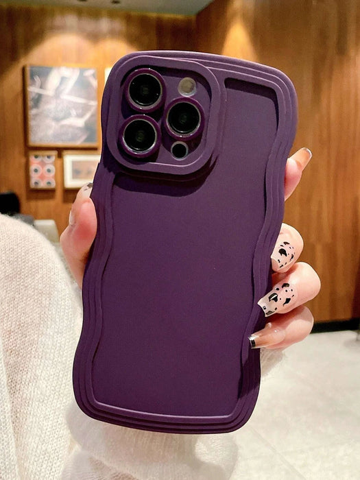 Funda de teléfono a prueba de caídas con borde ondulado para Iphone 12 Pro Max