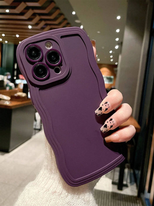 Funda de teléfono a prueba de caídas con borde ondulado para Iphone 12 Pro Max