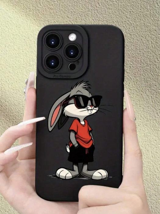 Funda de teléfono con estampado de conejo de dibujos animados para iphone 12