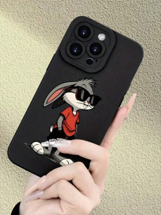 Funda de teléfono con estampado de conejo de dibujos animados para iphone 12