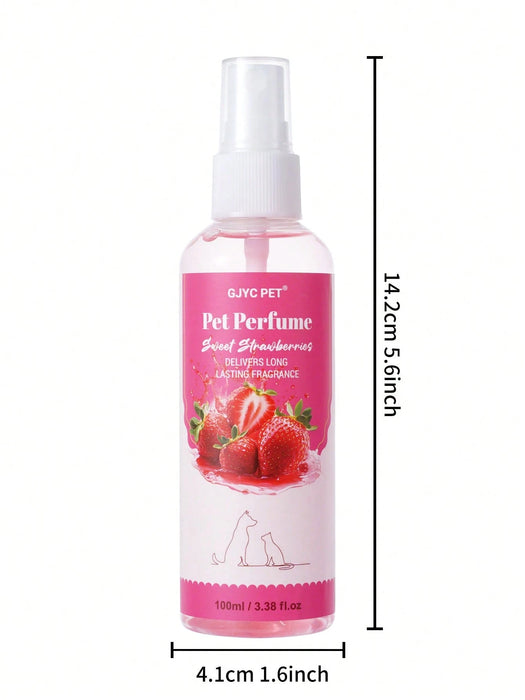 SHEIN PET 100 ml (3.38 fl oz) Fragancia para mascotas con aroma a fresa dulce