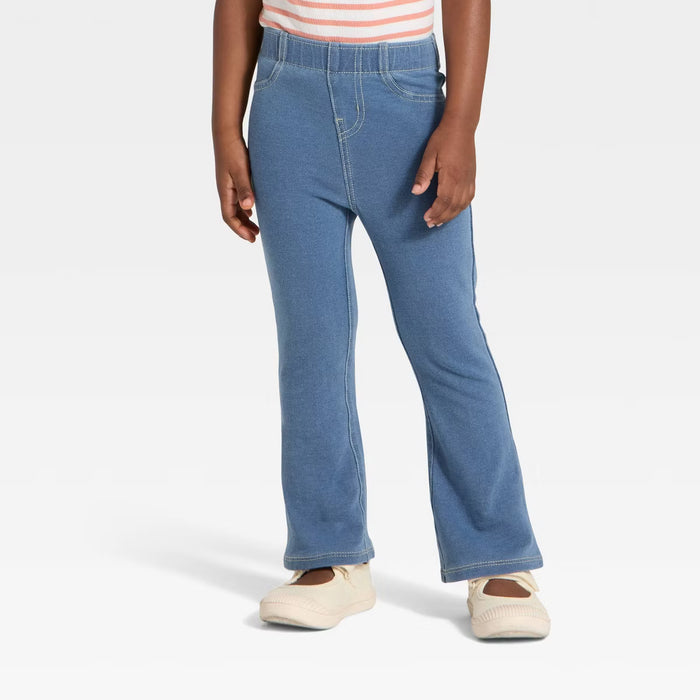 Cat & Jack Jeggings acampanados para niñas pequeñas