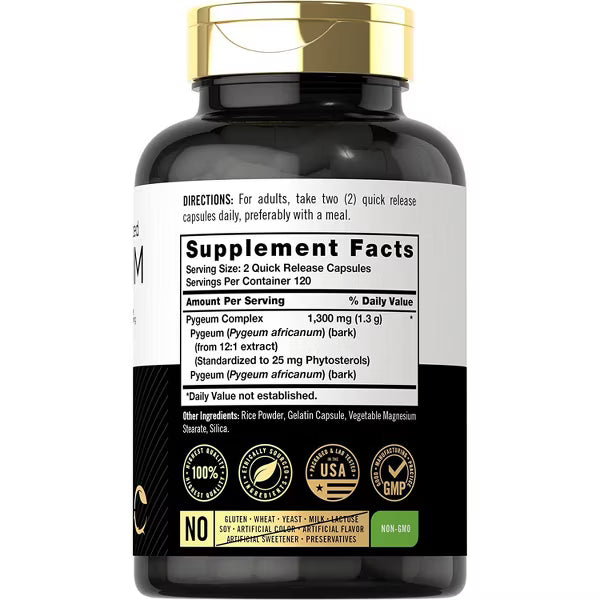 Carlyle Pygeum Africanum estandarizado 1300 mg, 240 Cápsulas