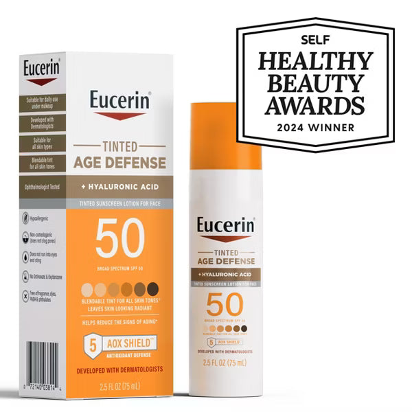 Eucerin Age Defense Loción facial con color y protector solar FPS 50 de 75 ml