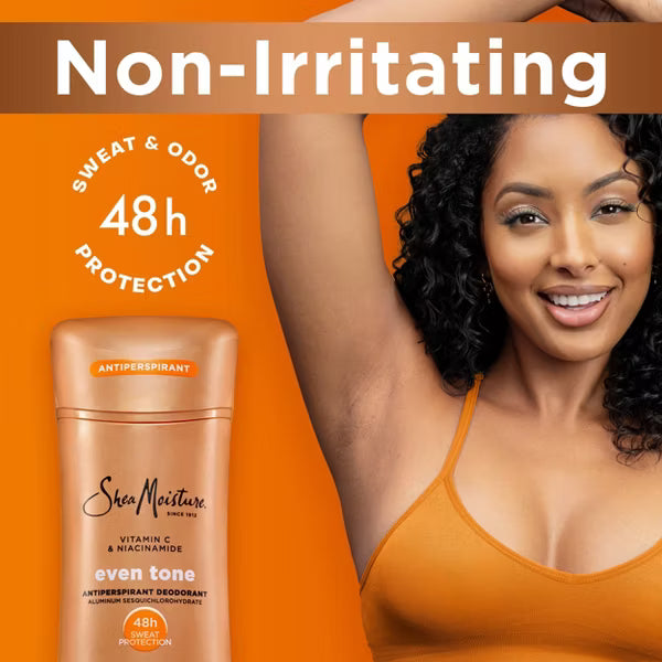 Antitranspirante y desodorante sólido SheaMoisture Even Tone con vitamina C y niacinamida - 2.6 oz