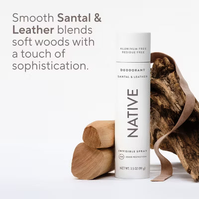 Desodorante Native - Spray de Santal y Cuero - 99 g