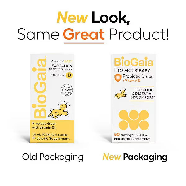 BioGaia Protectis Gotas probióticas para bebé para alivio de cólicos y gases