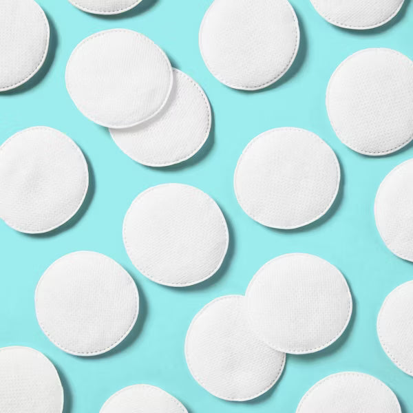 Discos de algodón básicos para desmaquillar y quitar el esmalte de uñas - 30 unidades